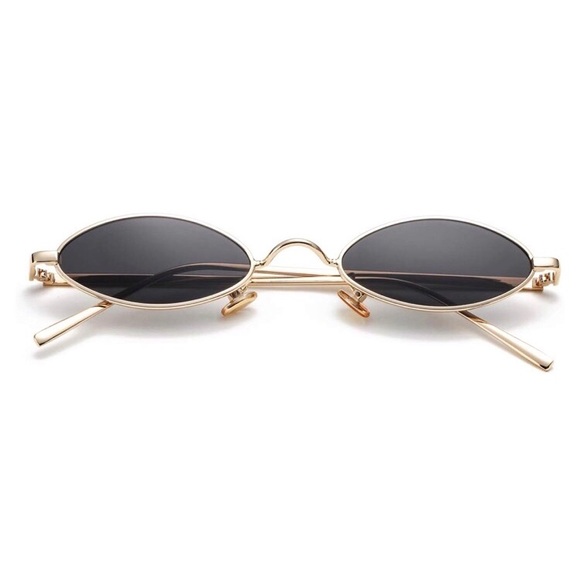 Accessories - Vintage Oval Small Metal Frame Sunglass For Women
